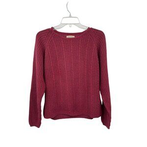 Vintage St Johns Bay Sweater Womens L Used Red Knit